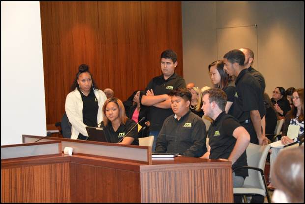 De Anza Tech Futures High School students - May 26, 2015